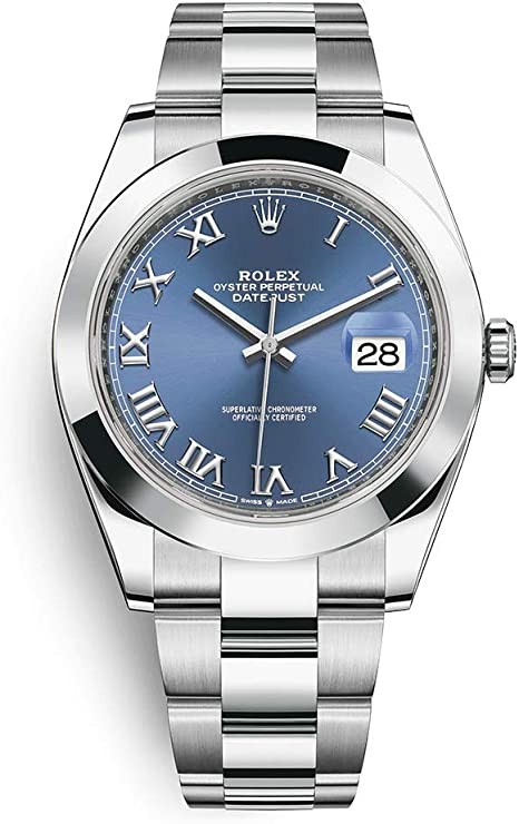 Rolex Datejust 41 Stainless Steel/Oyster Bracelet / 126300-0017 / Blue Roman Dial